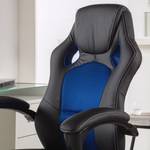 Chefsessel Racing Schwarz / Blau