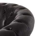 Chesterfield fauteuil Charly zwart kunstleer