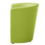 Fauteuil cocktail Sinclair Imitation cuir - Vert pomme