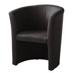 Fauteuil cocktail Sinclair Imitation cuir - Marron foncé