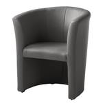 Fauteuil cocktail Wagait Imitation cuir - Gris foncé