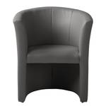 Fauteuil cocktail Wagait Imitation cuir - Gris foncé