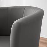 Fauteuil cocktail Wagait Imitation cuir - Gris foncé