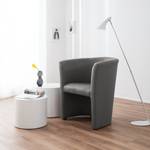 Fauteuil cocktail Wagait Imitation cuir - Gris foncé