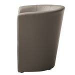 Fauteuil cocktail Wagait Imitation cuir - Gris