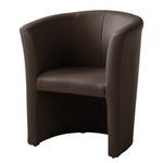 Fauteuil cocktail Wagait Imitation cuir - Mocca