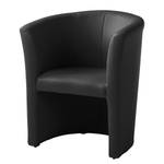 Fauteuil cocktail Wagait Imitation cuir - Noir