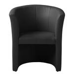 Fauteuil cocktail Wagait Imitation cuir - Noir