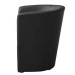 Fauteuil cocktail Wagait Imitation cuir - Noir