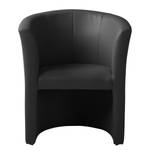 Fauteuil cocktail Sinclair Imitation cuir - Noir