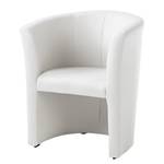 Fauteuil cocktail Sinclair Imitation cuir - Blanc