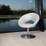 Fauteuil cocktail Wilander Cuir synthétique blanc - Pivotant