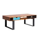 1 coffee table Malibu Marron - Multicolore - Bois/Imitation - 120 x 45 x 60 cm