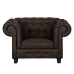 Fauteuil San Vito Imitation cuir - Moka