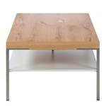 Table basse Anzio Chêne de poutre / Blanc - 110 x 65 cm