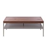 Table basse Anzio Noyer ramageux / Tourbe mat - 110 x 65 cm