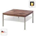 Table basse Anzio Noyer ramageux / Blanc mat - 75 x 75 cm