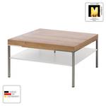 Table basse Anzio Chêne de poutre / Blanc - 75 x 75 cm
