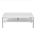 Table basse Anzio Blanc mat - 110 x 65 cm