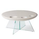 Table basse Ayon Gris clair brillant