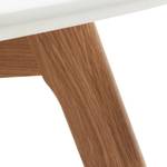 Tavolino da salotto Bergby Legno massello di quercia Bianco