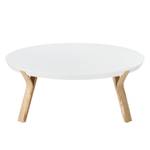 Table basse Collone Blanc mat / Frêne