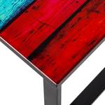 Table basse Colorful Verre multicolore / Acier noir