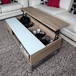 Tavolino da salotto Dahlia Quercia di Sonoma - Effetto quercia di Sonoma / Bianco