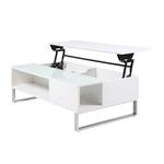 Table basse Dahlia Blanc brillant / Blanc