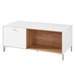 Couchtisch Design2- Weiß / Eiche Navarra Weiß - Holzwerkstoff - 110 x 47 x 66 cm