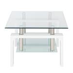 Salontafel Dokka glas/hoogglans wit