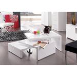 Table basse Elyrie (inclinable) Blanc brillant