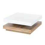 Table basse Emblaze Blanc brillant / Imitation chêne de Sonoma clair