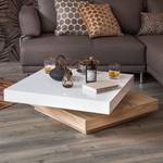 Table basse Emblaze Blanc brillant / Imitation chêne Sonoma