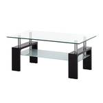 Couchtisch Glassy Klarglas/Schwarz