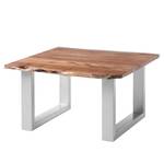 Tavolino da salotto Kapra legno massello di acacia / metallo - 80 x 80 cm