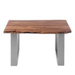 Tavolino da salotto Kapra legno massello di acacia / metallo - 80 x 80 cm