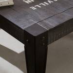 Table basse Keyport Manguier massif - Gris cendres / Noir - 75 x 75 cm