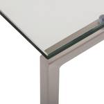 Table basse Lando Verre / Acier inoxydable - 102,5 x 60 cm