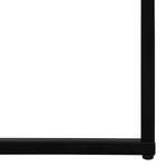 Table basse Lando I Verre / Acier inoxydable - Noir - 102,5 x 60 cm
