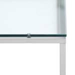 Couchtisch Lando I Glas / Edelstahl - Stahl - 102,5 x 60 cm