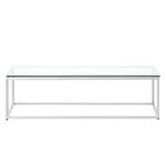 Table basse Lando II Verre / Acier inoxydable - Acier - 102,5 x 60 cm