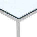 Table basse Lando II Verre / Acier inoxydable - Acier - 91,5 x 91,5 cm