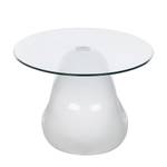 Salontafel Light glas - hoogglans wit - Hoogglans wit