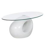 Table basse Light Verre - Blanc brillant - Blanc brillant