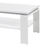 Table basse Liminka Blanc brillant - Blanc / Gris