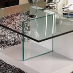 Salontafel Lola hoogglans wit/transparant glas