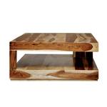 Table basse Madras Sheesham, couleur miel clair - 90 x 90 cm