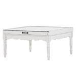 Table basse Madurai II Partiellement en sapin massif - Blanc vintage