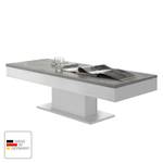 Table basse Mells Gris - Blanc - Bois manufacturé - 120 x 40 x 60 cm